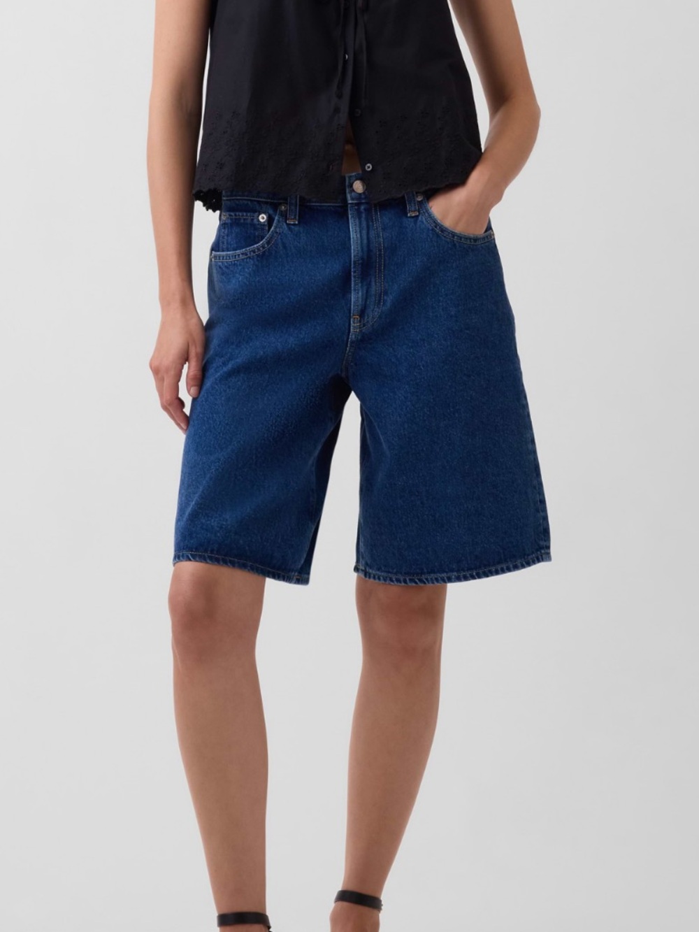Gap Longline mid rise denim short